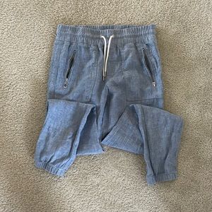 Athleta chambray linen joggers